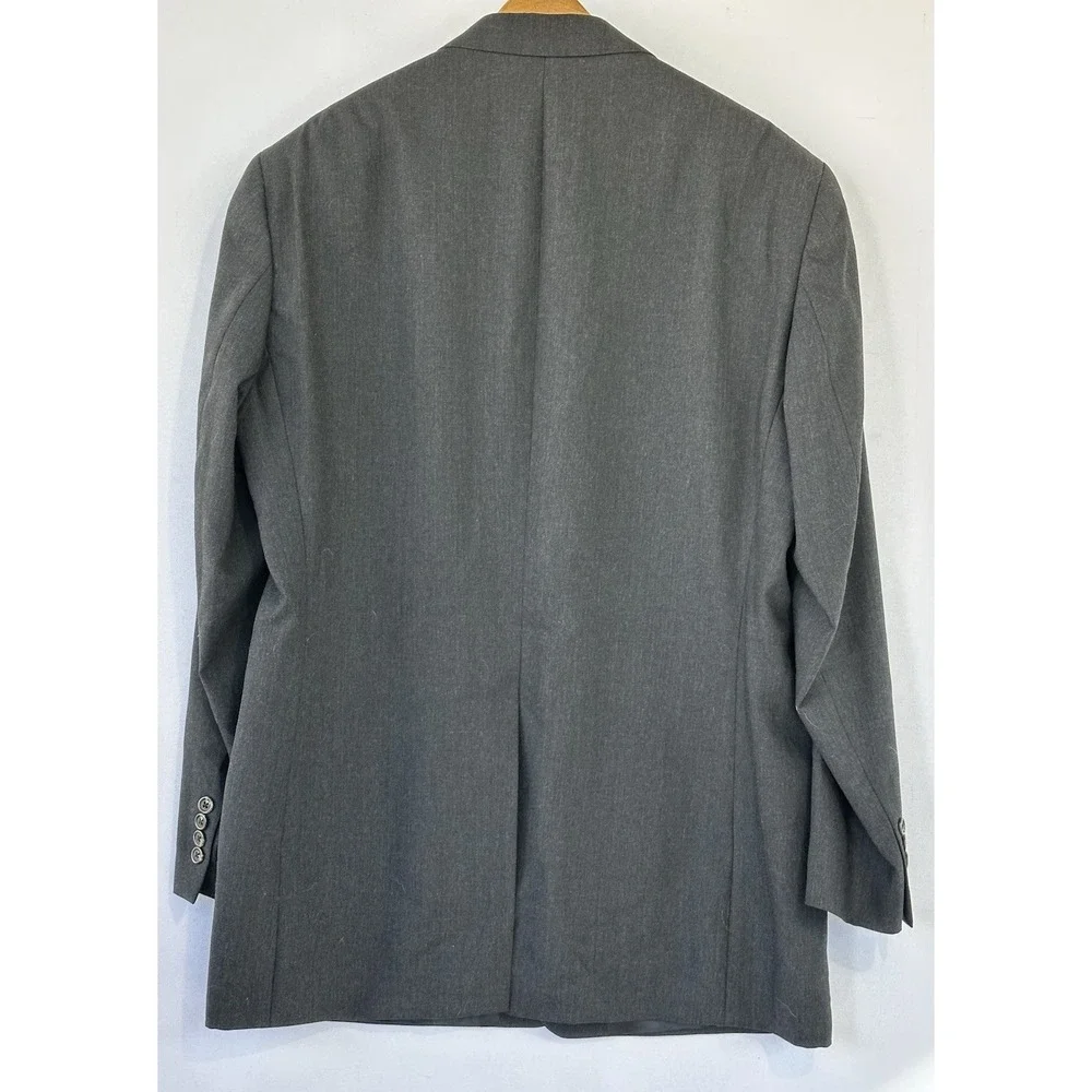 Chaps Ralph Lauren Wool‎ Blazer Wedding Men's 46 Long Gray